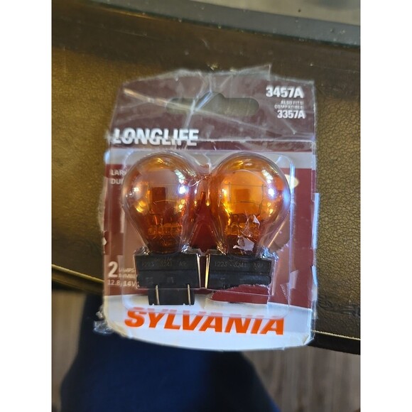 Sylvania LongLife 3757A 26.9W 8W Two Bulbs Front Turn Signal Replace Stock OE - Picture 1 of 1
